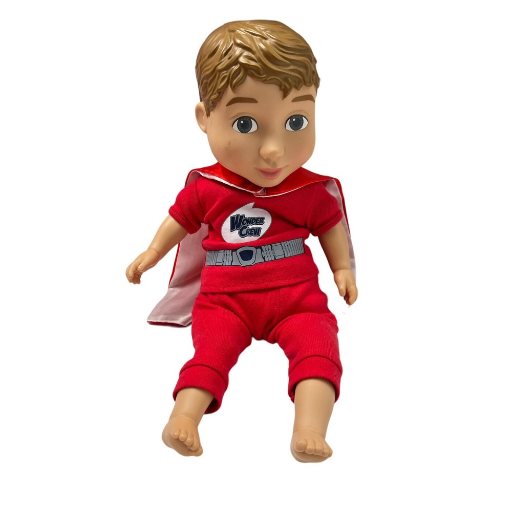 Wonder Crew Doll 15" Superhero Buddy Will Adventure + Matching Child Mask & Cape